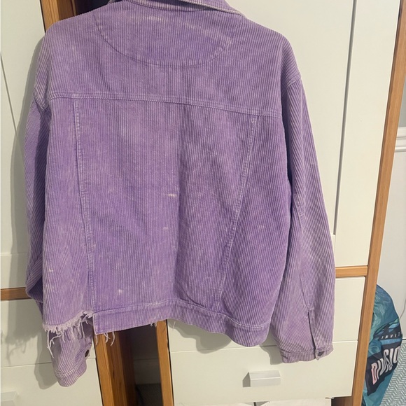 POL Lavender Corduroy Jean Jacket - Picture 3 of 4